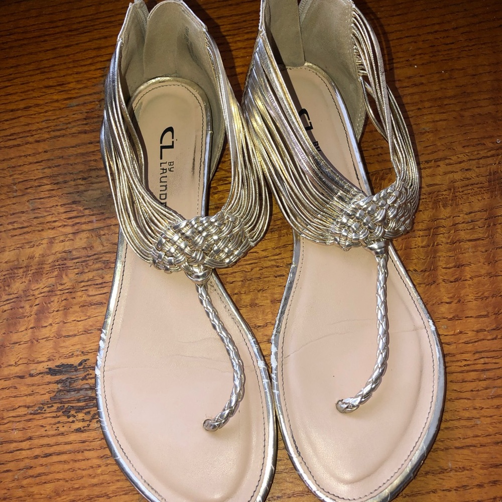 Gold sandals
